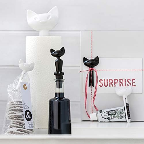 Koziol 5225525 MIAOU Paper Towel Stand, Cotton White, Thermoplastic