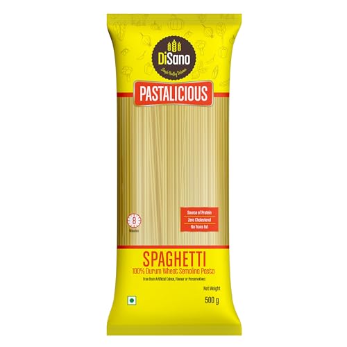 DiSano Spaghetti Pasta, 500gm, 100% Durum Wheat, No Maida, Source of Protein & Fiber.