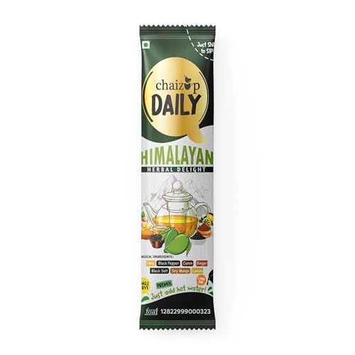 Image of Chaizup Daily 1 Min Instant Himalayan Herbal Delight Tea - 30 Sachets | Herbal Infusion | 30 Servings | 360g