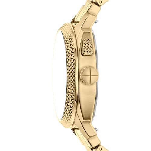Image of Fossil Machine Gold Quartz Stainless Steel Watch FS6157