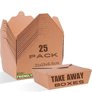HURUC Takeaway-Boxen 25 Stück