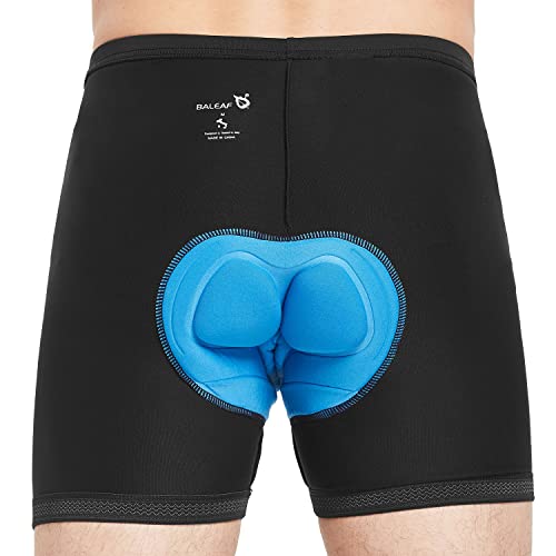 Baleaf Men's 3D Padded Bicycle Cycling Underwear Shorts Size, Medium, Black
