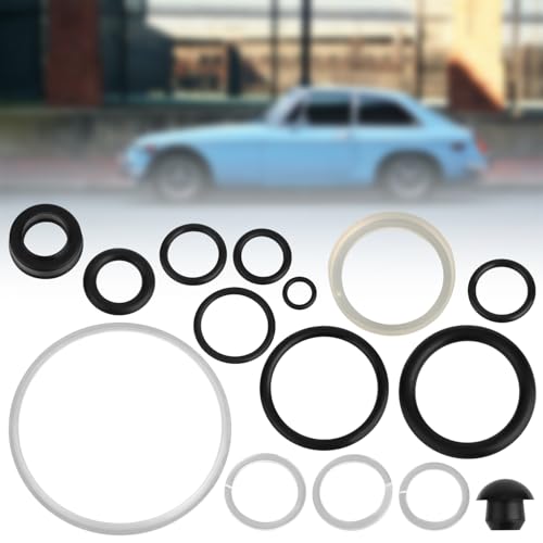 Gosknor 15stk Dichtungswerkzeug-Set für die Reparatur von Wagenhebern, Horizontales 3-Tonnen-Dichtungs O-Ring Set für Hydraulische Wagenheber mit Öleinfüllschraube Langlebige Auto-Ersatzteile