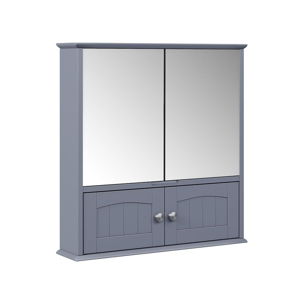 Vicco Armoire de Toilette Bianco, Gris, 56x58cm