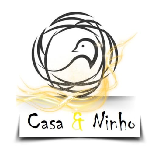 Casinha de Passarinho de Madeira Maciça, Pintada à Mão, 12x14x16cm