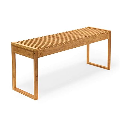 Relaxdays Banco, Natural Bambú