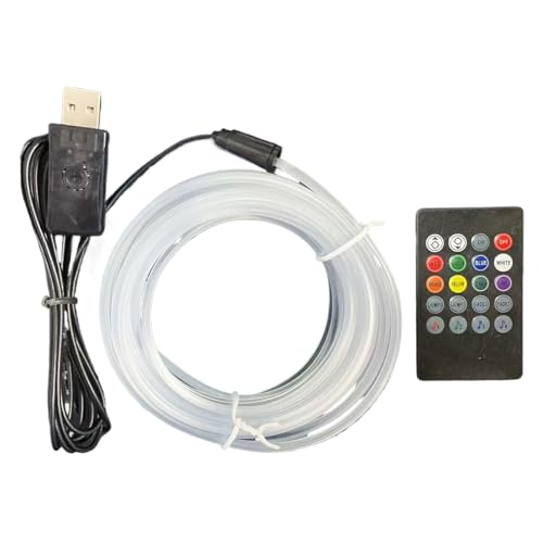 Luces LED para Coche Interior | Tiras LED de 7 Colores Activadas por Voz - Decoración Automotriz para Pared Herramientas Mejoras Hogar Habitación Salpicadero