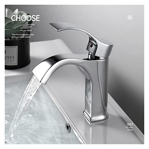 Mitigeur d'eau en laiton à levier unique version courte chrome