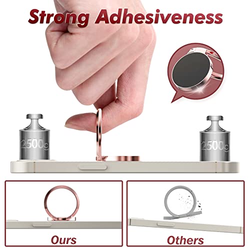 Tbrand Cell Phone Ring Holder, Finger Ring Stand, 360 Degree Rotation Finger Ring Kickstand, Metal Grip Holder For Most Smart Phones, Iphone, Samsung, Lg, Sony (White) #TOP2