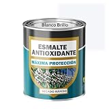 SPSIL Esmalte Antioxidante Blanco Brillo 125ml Directo sobre Óxido Pintura Antióxido Metal Hierro Uso Exterior e Interior