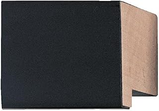 Picture Frame Moulding (Wood) 18ft Bundle - Contemporary Black Finish - 1.625" Width - 1" Rabbet Depth