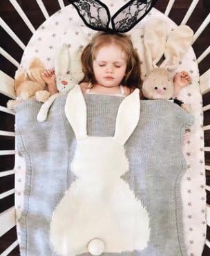 Amazon ママセレクト グレー 現役ママが選ぶ子供に使いたい安心安全 ブランケット 欧米風大人気 うさぎさんの可愛い タオルケット １年中使えるお昼寝タオルケット ガーゼケット グレー 毛布 ブランケット ベビー マタニティ 通販