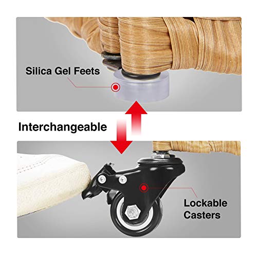 Greenstell File Cabinet With 20 Hanging Filing Folders, Mobile File Cabinet For Home Office, Decorative Organize, Under Desk Rolling Office File Cabinet For Legal Letter Size, Easy To Assemble Natural #TOP3