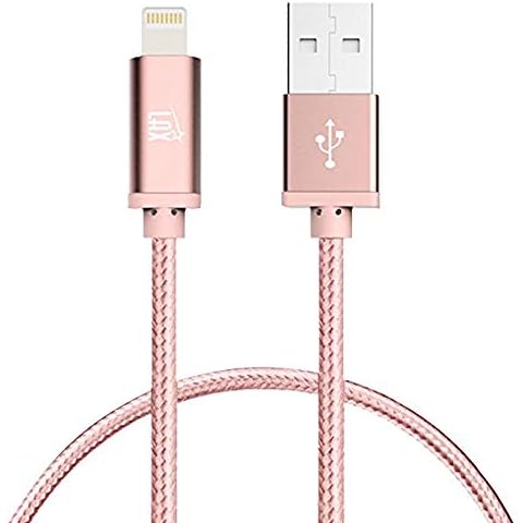 LAX iPhone Charger Lightning Cable - MFi Certified Durable Braided Apple Lightning USB Cord for iPhone 11/11 Pro Max/XS Max/X/iPad, iPod & More Cover