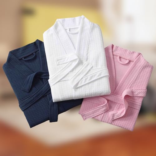 Custom Embroidery Robes with Your Text/Name,Personalized Monogrammed Waffle Knit Lightweight BathRobes for Men Women4