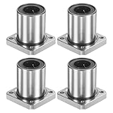 PATIKIL LMK16UU Linear Ball Bearings 16mm Bore Dia 28mm OD 36mm Long 4.5mm Hole, 4Pcs Round Flange Linear...