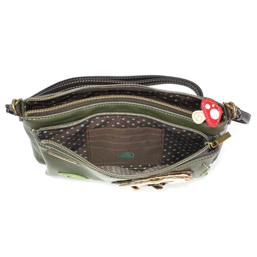 Image of CHALA RFID Protected Vegan Leather Deluxe Crossbody Bag with Adjustable Straps