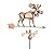 Good Directions Moose Weathervane with Arrow, Pure Copper