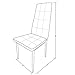 VS Venta-stock Set de 4 sillas Comedor Chelsea tapizadas Gris, certificada por...