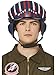 Produktbild Smiffys Top Gun Maverick Deluxe Helm, navy blau, Helm mit verstellbarem Visier & Kinnriemen Halloween