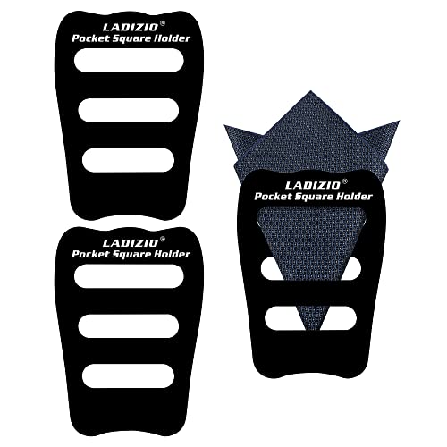 Pocket Square Holder, LADIZIO Pocket Squares for Men, Accessories for Menâ€™s Square Scarf, Suits, Tuxedos, Vests and Dinner Jackets 1/2/3/5/8 Pack Assorted