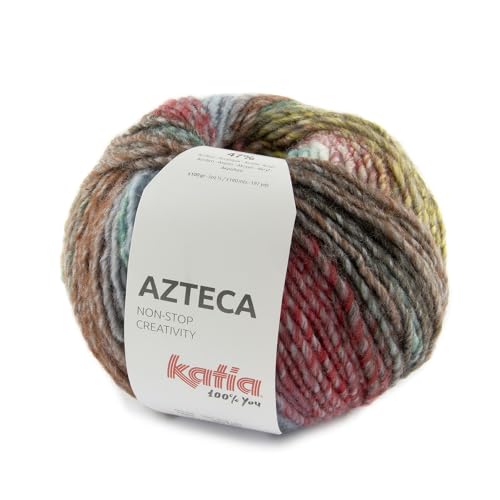 Lanas Katia Azteca Ovillo de Color Piedra Cod.7883