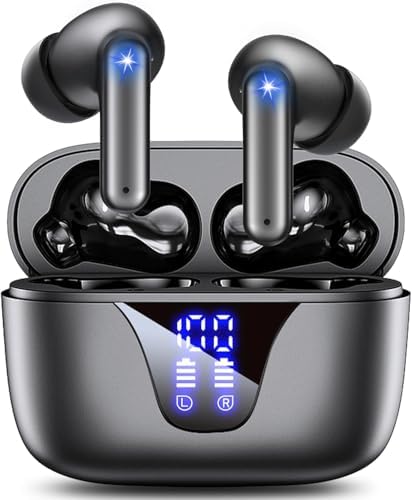 Bluetooth Wireless Earbuds, 2026 New Era of Voice, Wireless Bluetooth 5.3, Automatic Pairing, Ultra Lightweight, Compact Design, Type-C Rapid Charging, LED Battery Life Display, Touch Operation, Sound