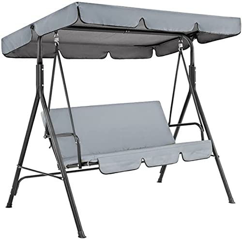 Funda de repuesto para columpio de jardín de 2 o 3 plazas con dosel impermeable exterior
