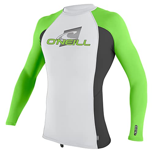 Image of O'Neill Youth Premium Skins Long Sleeve Rashguard, UPF 50+ Sun and Rash Protection, Buttery Soft Tight Fit