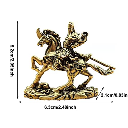 Alhbejt Chinese Guardian Kwan Kung Statue Brass Guan Gong Statue Kuan Gong Statue Figurines Kwan Kung Kong Statue Cai Shen Statue God Of Fortune God Of Wealth Home Office Decor #TOP6