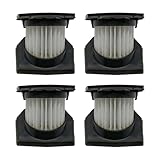 交換用再利用可能＆洗えるフィルターキット 4個 - 206700006 交換部品、Ryobi 18V ONE+ コンパクトスティック掃除機 P724B と互換性あり