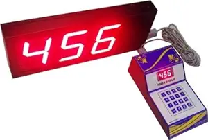 Delight Display India Token Display System with Hindi Voice Character Size 4 Inch