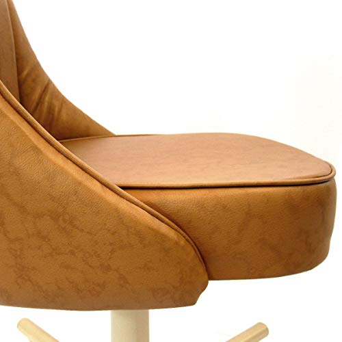 Caster Chair Company Casual Rolling Caster Dining Chair With Swivel Tilt And Buff Leatherette Seat And Back (Set Of 2) #TOP6