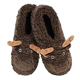 Snoozies Women's Slippers - Mountain Animals - Cozy and Warm Indoor Footwear - Moose, Medium