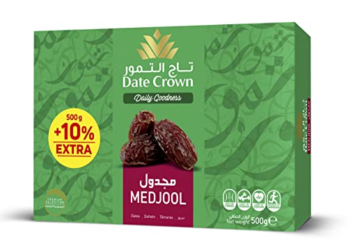 Date Crown Medjool Dates, 500gm + 10% Extra