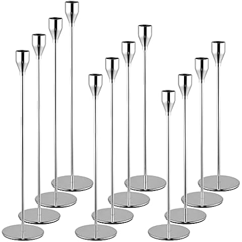 Set von 12 silbernen Kerzenhaltern Cover