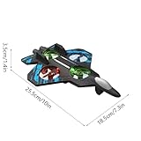 RC Jet, Foam Remote Control Fighter Jet Airplane with 360° Flips & LED Lights, 2.4GHz RC Stunt Plane Toy, Stunt Roll, Durable Drop-Resistant Jets Drone for Kids & Adults & Beginners (blue) - Image 7