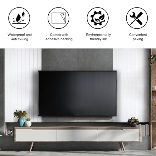 Paneles de pared de madera sintética de PVC para decoración resistente a la humedad y al agua, autoadhesivos,