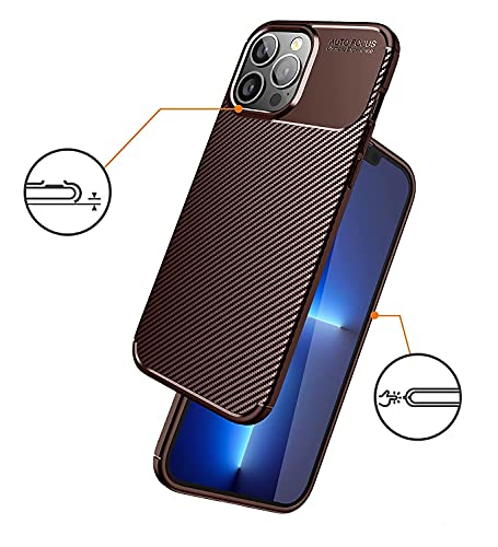 Capa Capinha Anti Impacto Para iPhone 13 Mini, 13, 13 Pro e 13 Pro Max - Case Com Desenho Fibra De C