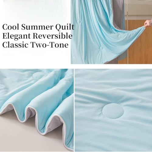 Edredón reversible liso para evitar el calor agobiante en la cama 4