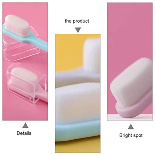 NUOBESTY 4 Peças de Escova de Dentes Macia Escova de Dentes Maternal Gengivas Cuidados Com a Sensibi