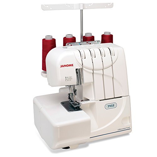 Janome Serger with Lay-In Threading, 3 and 4 Thread Convertible with Differential Feed