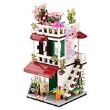 wriyvngs Street View Mini Building Blocks Flower House Shop Store Building Kit Simulation Construction Educational Creative Toy for Boys Girls Age 8+ 953 pcs