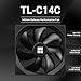 Thermalright TL-C14C CPU Case Fan 140mm, PWM Fan Silent Computer CPU Fan with 1500RPM Speed, CPU Cooling Black Fan(TL-C14C)