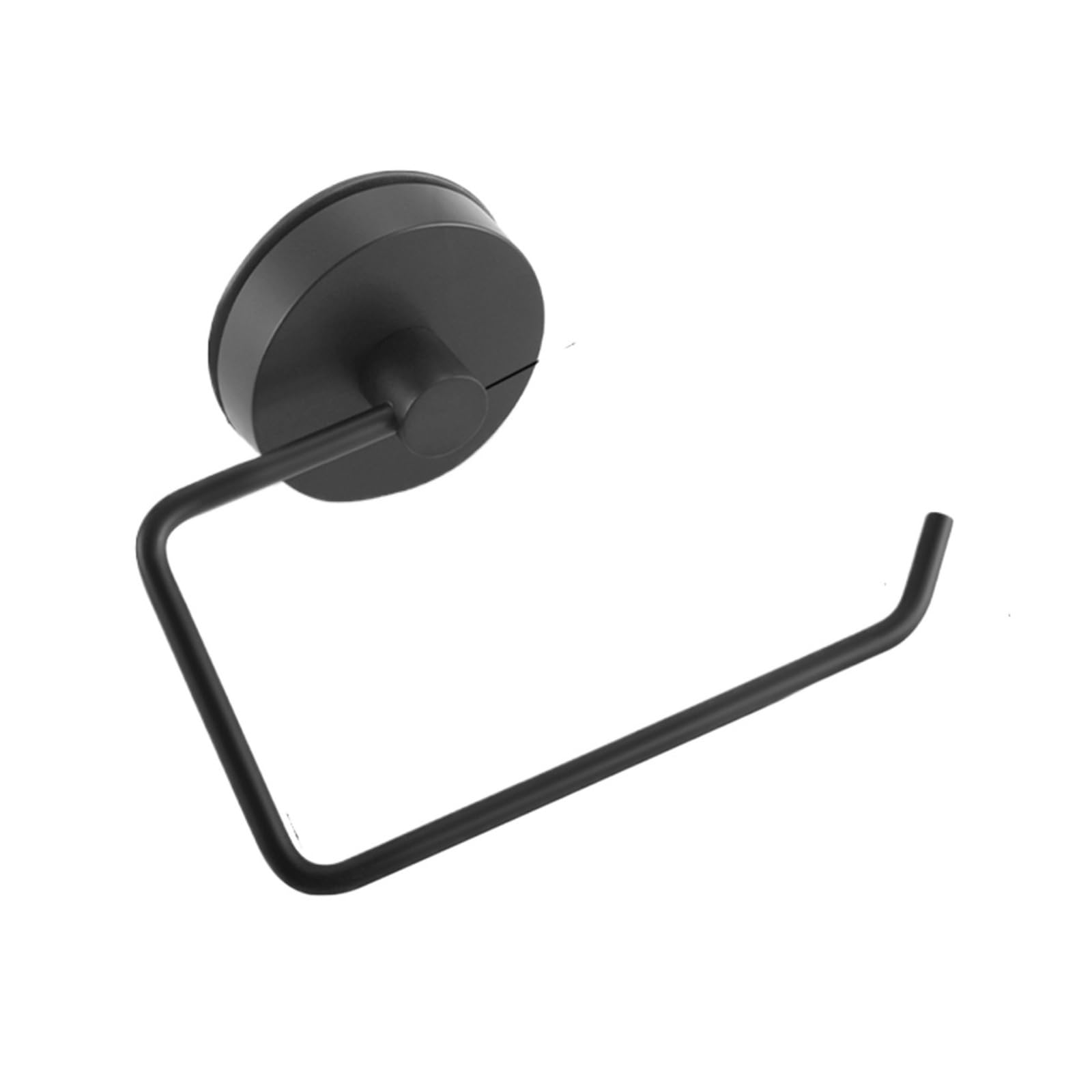 Toilet Roll Holder Wall Mounted Toilet Paper Holder Self-adhesive Reusable Roll Rack Wall-Mounted Shelf Towel Tissue Hanger Storage Organizer(Black)