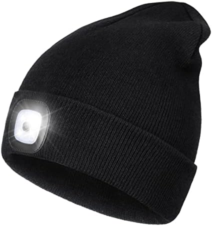 Wmcaps Rechargeable LED Lighted Beanie, Perfect Dad Gifts in Christmas
