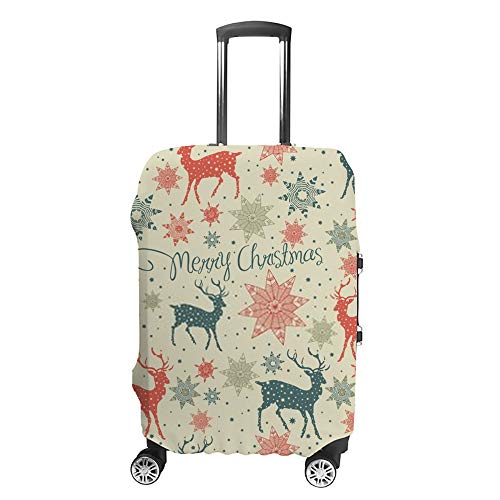 Housse bagages voyage Noël extensible lavable accessoire valise taille standard