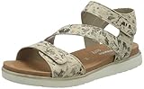 Suela: sintético Remonte D4057, Sandalias de Talón Abierto Mujer, Beige (Beige-Metallic 60), 41 EU