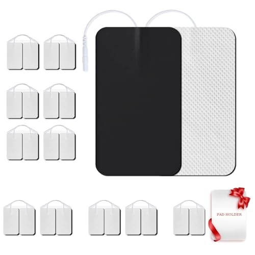 TENS Unit Replacement Pads, 24 PCS Premium Thickened Reusable Self-Adhesive Electrode Pads for EMS Muscle Stimulator Massager