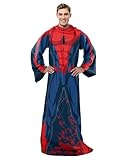 Northwest Spider-Man Spidey Webs - Manta de Tacto Sedoso para Adultos con Mangas, 48 x 71 Pulgadas
